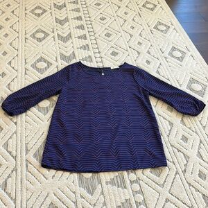 Everly Blouse Blue / Pink Size Medium